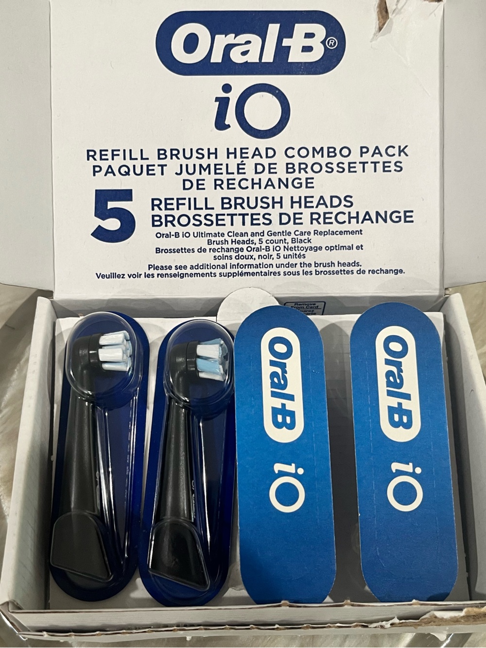 NEW Oral-B iO Ultimate Clean Replacement Toothbrush Brush Heads 5 Count